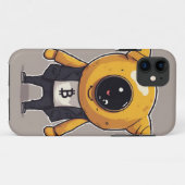 Bitcoin Caractère iPhone 11 Coque - Whimsical et E (Dos (Horizontal))