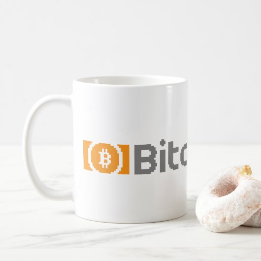Bitcoin Cash BCH Logo 8-Bit | Tasse (Avec donut)