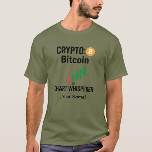 Bitcoin Chart Whisperer Custom Tee T-shirt (Voorkant)