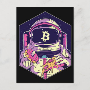 BITCOIN-Crypto Astronaut Briefkaart