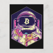 BITCOIN-Crypto Astronaut Briefkaart (Voorkant)