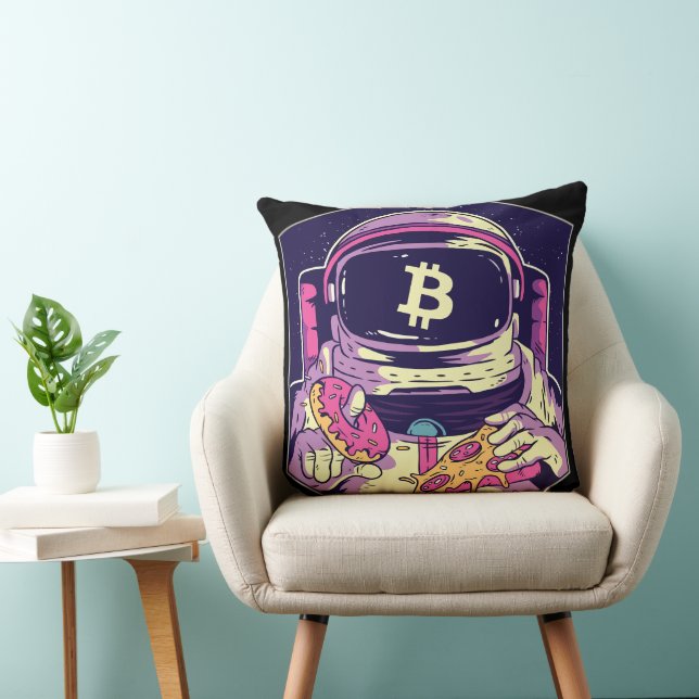 BITCOIN-Crypto Astronaut Kussen (Stoel)