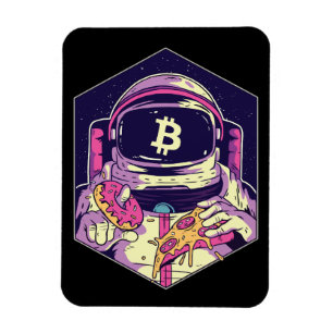 BITCOIN-Crypto Astronaut Magneet