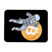 BITCOIN -Crypto astronaut- naar de maan Magneet (Horizontaal)