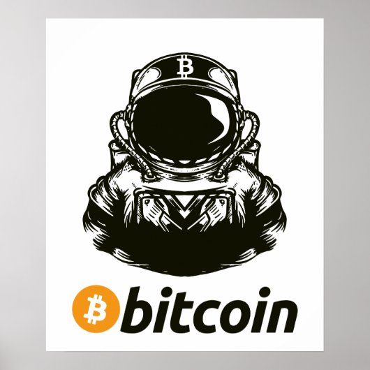 BITCOIN-Crypto Astronaut Poster (Voorkant)