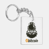 BITCOIN-Crypto Astronaut - QR-code Sleutelhanger (Voorkant Links)