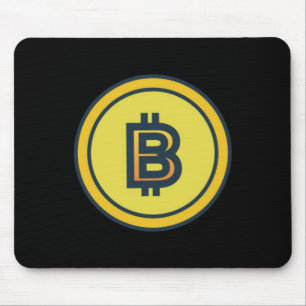 Bitcoin Crypto Design Sticker Muismat