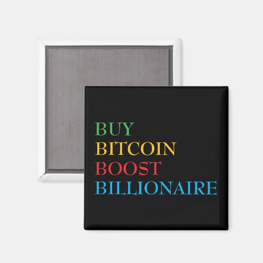 Bitcoin Crypto Magneet (Voorkant / Achterkant)