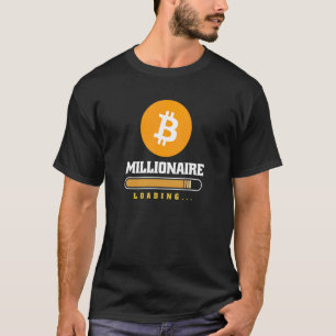Bitcoin Crypto Miljonair Laadt Cryptovaluta T-shirt