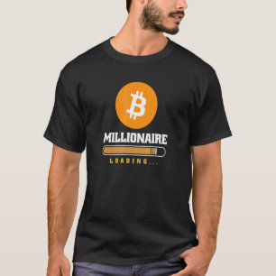 Bitcoin Crypto Millionaire Laden Cryptocurrency T-shirt