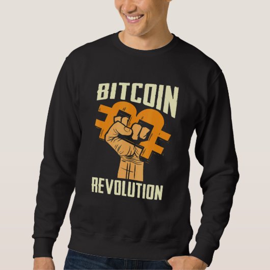 Bitcoin Cryptocurrency BTC Revolution Bitcoin Trad Trui (Voorkant)