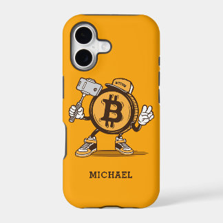 Bitcoin Cryptocurrency Grappige Cartoon Gepersonal