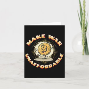 Bitcoin Cryptocurrency maakt oorlog onbetaalbaar Kaart