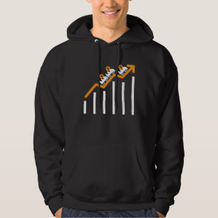 Bitcoin Cryptovaluta Achterbahn BTC HODL Huil Hoodie
