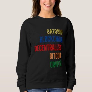 Bitcoin Cryptovaluta Crypto Satoshi Nakamoto Blok Trui