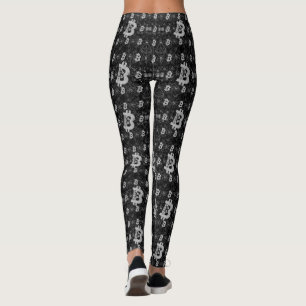 Bitcoin Digitaal Geld Zwart Cryptocurrency Leggings