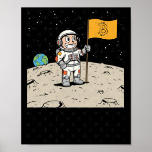 Bitcoin digitale valuta en blockchain technologie poster