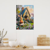Bitcoin Easter Bunny Rabbit Hole Crypto BTC Poster (Keuken)