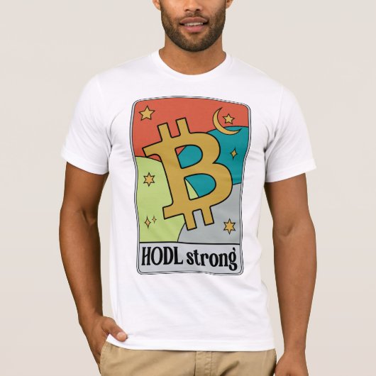 Bitcoin en Cryptocurrency T-Shirt Design (Voorkant)