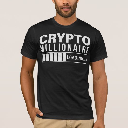 Bitcoin en Cryptocurrency T-Shirt Design (Voorkant)