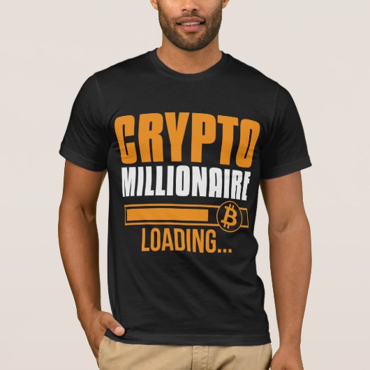 Bitcoin en Cryptocurrency T-Shirt Design (Voorkant)