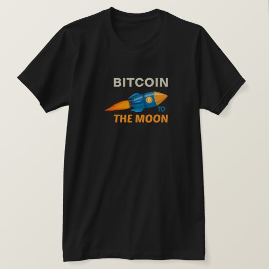 Bitcoin en Cryptocurrency T-Shirt Design (Design voorkant)