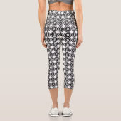 Bitcoin en noir détendu Logo Capri Leggings (Verso)