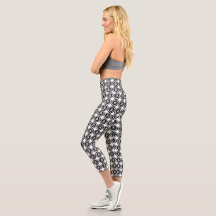 Bitcoin en noir détendu Logo Capri Leggings