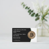 Bitcoin Et Cryto Ethereum Services Cartes de visit (Debout devant)