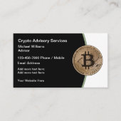 Bitcoin Et Cryto Ethereum Services Cartes de visit (Devant)