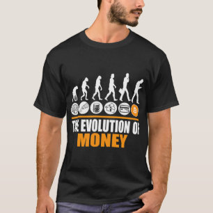 Bitcoin Evolution van Geld Grappige BTC Cryptocurr T-shirt
