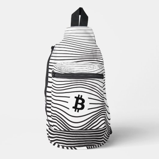 Bitcoin Force (Wit) Sling Bag (Voorkant)