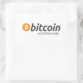 Bitcoin Geaccepteerd Hier Sticker (Tas)