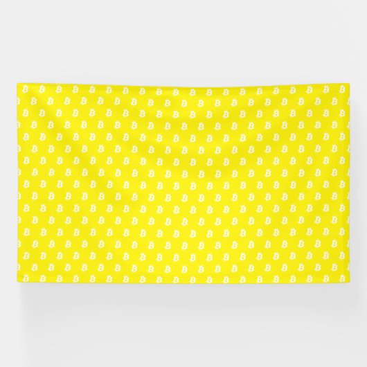 Bitcoin Geel Spandoek (Horizontaal)