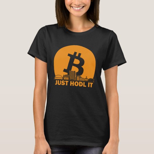Bitcoin Glasgow Skyline  Glasgow Bitcoin Maximalis T-shirt (Voorkant)