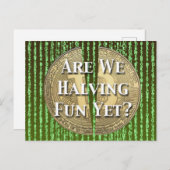 Bitcoin Halving Event Briefkaart (Voorkant / Achterkant)