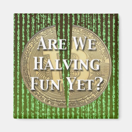 Bitcoin Halving Event Magneet (Voorkant)
