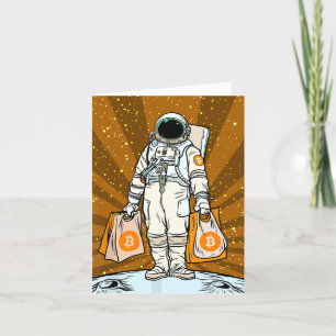 BITCOIN-HODL-Crypto Astronaut Bedankkaart