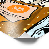 BITCOIN-HODL-Crypto Astronaut Foto Afdruk (Hoek)