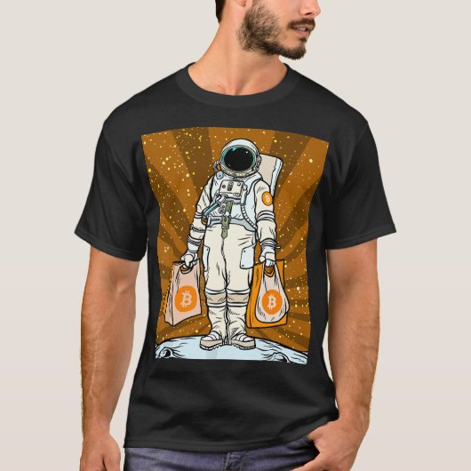 BITCOIN-HODL-Crypto Astronaut T-shirt (Voorkant)
