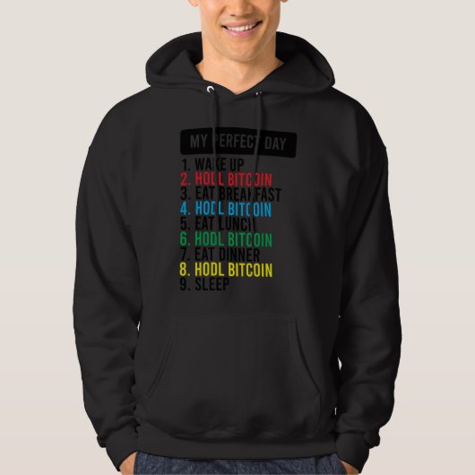 Bitcoin HODL Meme BTC   Idea for a Bitcoiner Hoodie (Voorkant)