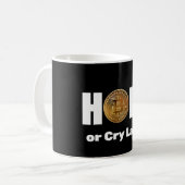 Bitcoin hodle mug (Devant gauche)