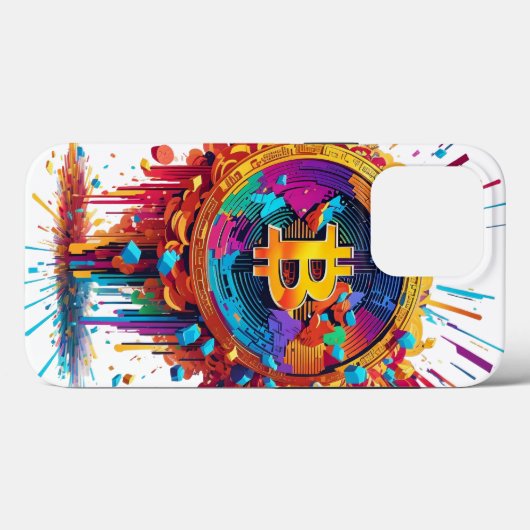 Bitcoin illustratie Case-Mate iPhone case (Achterkant (horizontaal))