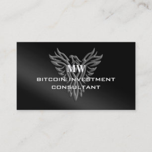 Bitcoin Investment Consultant, Eagle logo Visitekaartje