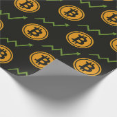 Bitcoin Investor Wrapping Paper Cadeaupapier (Hoek)