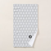 Bitcoin Lichtgrijs Bad Handdoek (Handdoek)