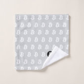 Bitcoin Lichtgrijs Bad Handdoek (Wasdoekje)