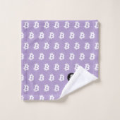 Bitcoin Light Purple Bad Handdoek (Wasdoekje)