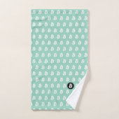 Bitcoin Light Teal Bad Handdoek (Handdoek)