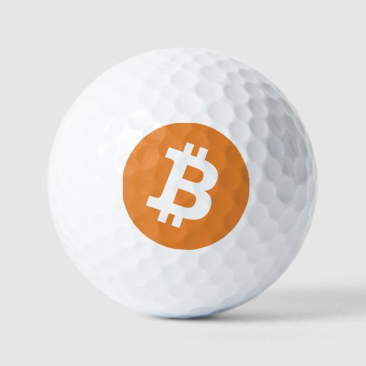 Bitcoin logo balles de golf (Recto)